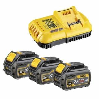 Nabíječka DeWALT FLEXVOLT+2 akumulátory – DCB118T3