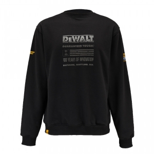 49878/XXL PÁNSKÁ STRETCH MIKINA BEZ KAPUCE DEWALT ORIGINAL 100 LET VÝROČÍ*